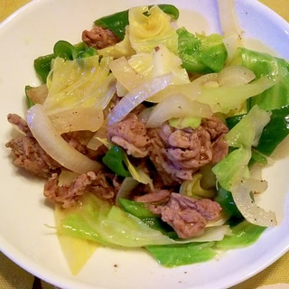 ラム肉と野菜のさっぱり炒め